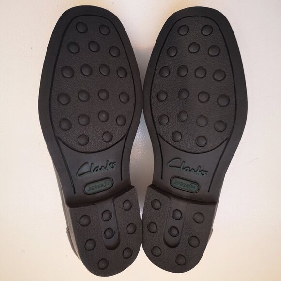 Clarks Active Air Men's Black Size 7.5 Leather Upper Loafers - Picture 5 of 9